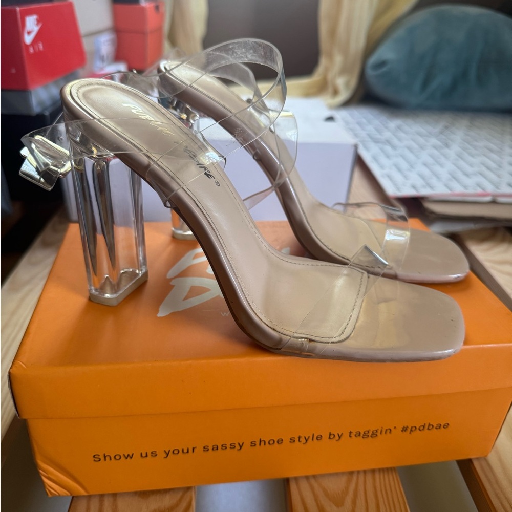 Clear/Nude Heels